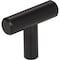 Elements 1-9/16" Overall Length Matte Black Naples Cabinet "T" Knob 40MB - alternate 1
